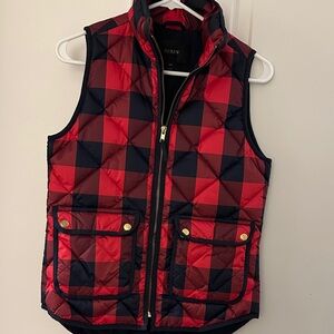 J Crew Buffalo Plaid Excursion Vest XXS